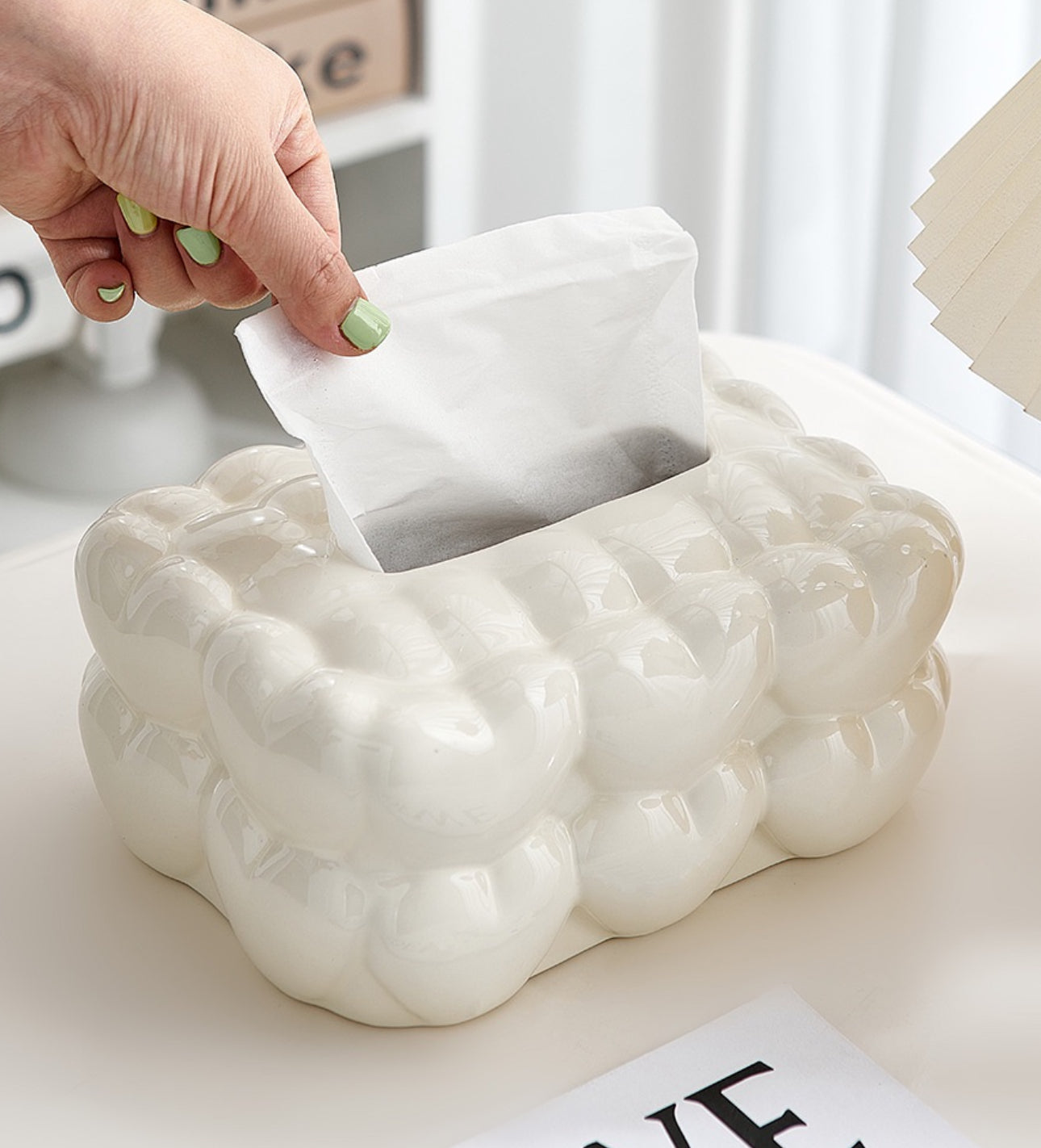 Mbajtëse letrash, material qeramik me dizenjo bubble