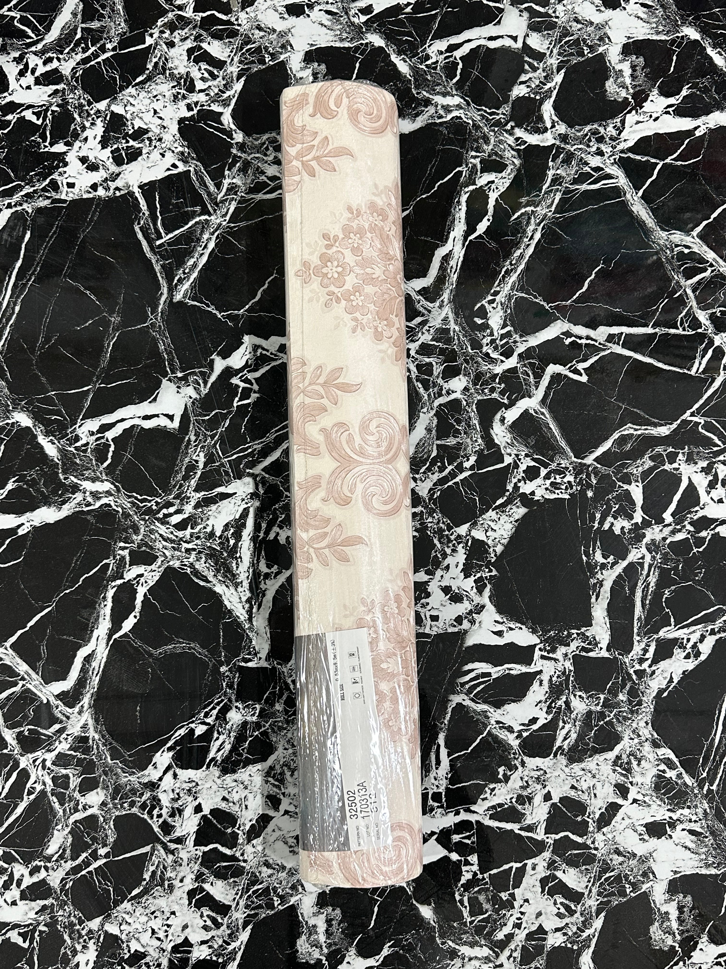 Letër muri ngjyrë rozë me motive persiane