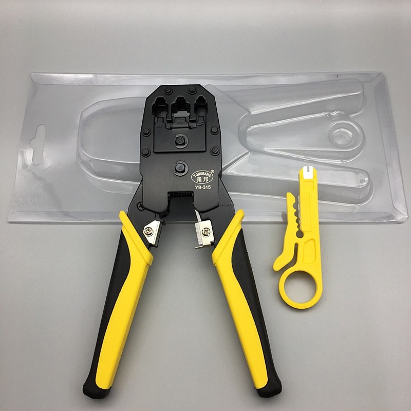 Pinca për prerje kabujsh dhe ngjitje konektorësh, rrjeti 4-6 dhe 8 pin per ip