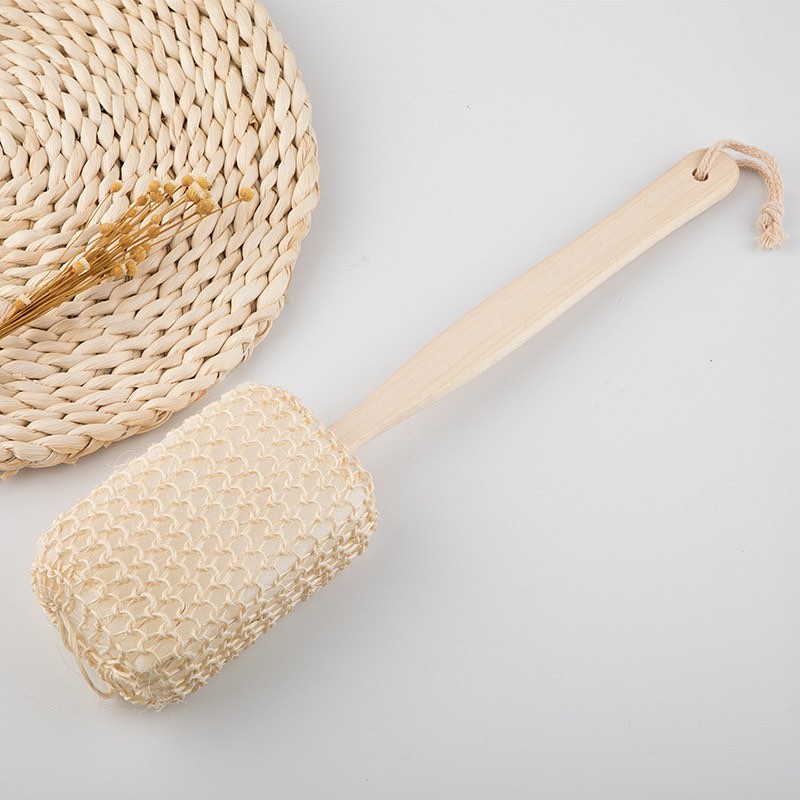 Furçë scrubber me bisht druri për trupin