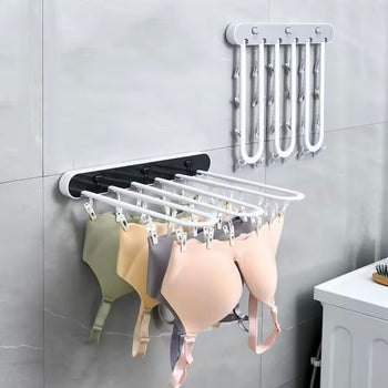 Varëse rrobash murale e palosshme me kapëse