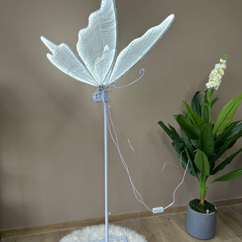 Llampë dekorative e bardhë, H91 cm