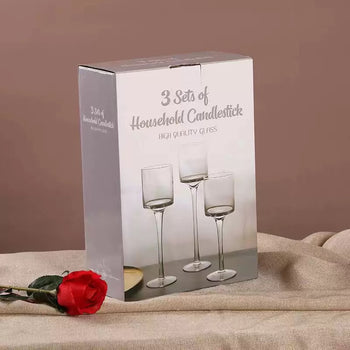 Set shandanësh qelqi 3 copë