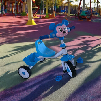 Triçikël blu me Mickey Mouse