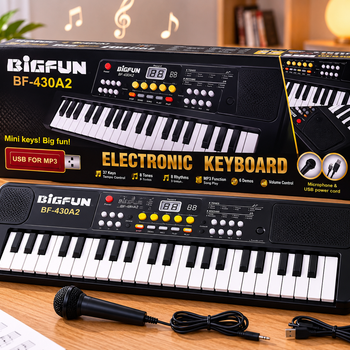 Piano elektronike me 37 taste dhe mikrofon