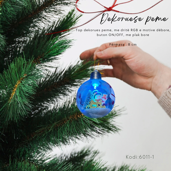 Top me dritë me plak dëbore