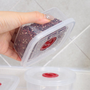 Set me 3 tasa me mbyllje hermetike katrore