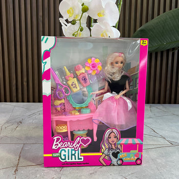 Barby Happy Girl, vajza ne komodinen e make up