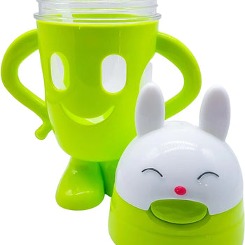 Gotë uji për fëmijë me pipë dhe lepurush