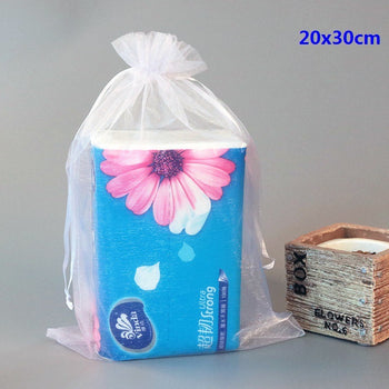 Paketim në formë thesi me lidhëse ideale për aksesorë, transparente, 13*18 cm