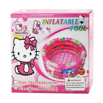 Pishinë me fryrje me Hello Kitty