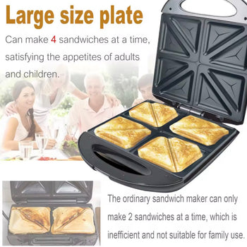 Sandwich maker elektrik 1400W me pllaka jo-ngjitëse