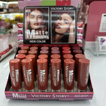 Buzëkuq matte lipstick Victorz Story, 6 nuanca
