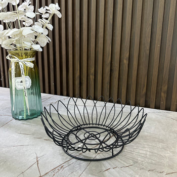 Frutiere metalike dekorative, ngjyrë e zezë