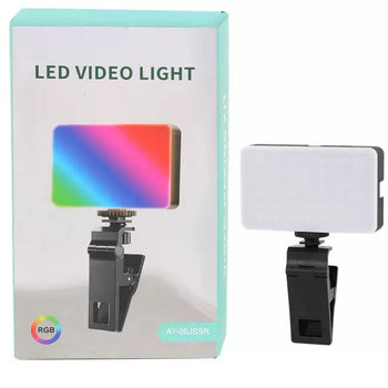Dritë LED RGB për video dhe foto me kapëse rregulluese