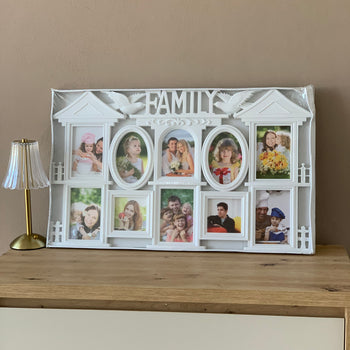 Kornizë druri me 10 pozicione fotosh "Family"