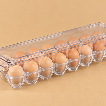 Kontenitor transparent për ruajtjen e vezëve