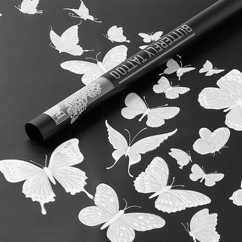 Letër paketimi dekorative me flutura, e qëndrueshme dhe perfekte për dhurata