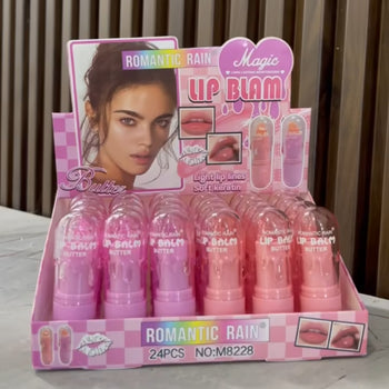 Lip balm me dy nuanca rozë me keratinë e efekt butës