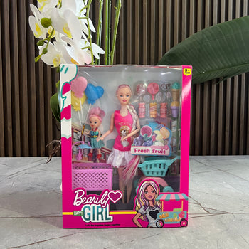Vajza & nena ne supermarket, Barby Happy Girl