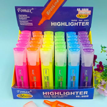 Highlighter me ngjyra Fomax, pako me 36 copë