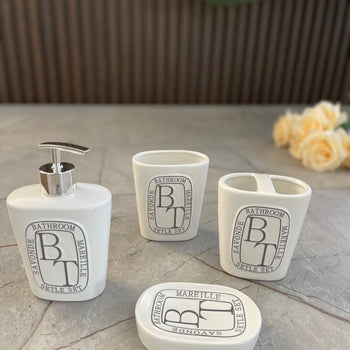 Set qeramike me aksesore tualeti x4