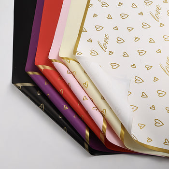 Rrotull letre paketimi me zemra “Love” për cdo dhuratë