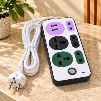 Zgjatues elektrik me priza dhe USB