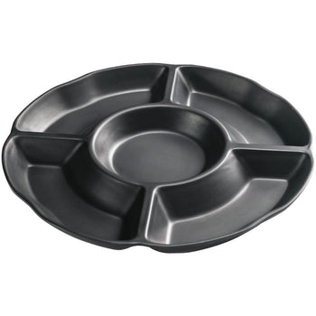 Pjatë melamine me 5 ndarje  si formë luleje diametër 25 cm