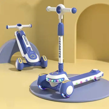 Skuter për djem me drita flash