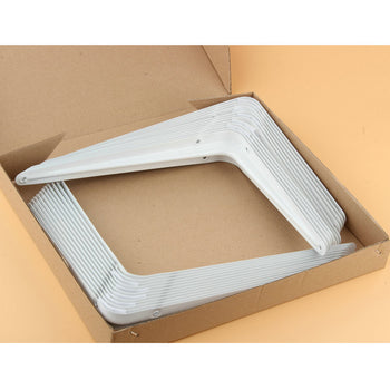 Kënd mbajtës metalik për rafte, i fortë, praktik dhe rezistent ndaj ngarkesave 12 x 14 x 0.8 cm