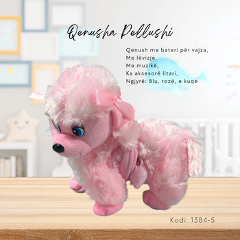 Qenush me bateri ngjyrë rozë për vajza