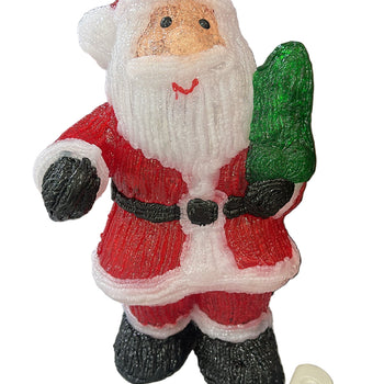 Babagjysh akrilik me prizë me drita, 38 cm