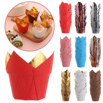 Mbajtëse për cupcake njëngjyrëshe letre