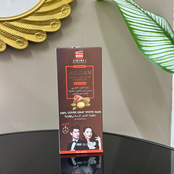 Shampo ngjyrosës për flokë me vaj argani, medium brown