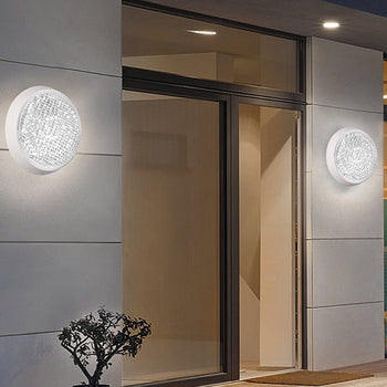 Ndriçues mural LED që krijon efekte në mur, forma rrethore 24 W