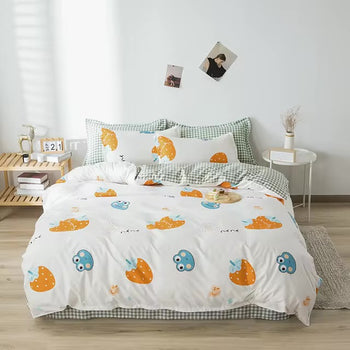 Set çarçafësh me bretkosa dhe kuadrata