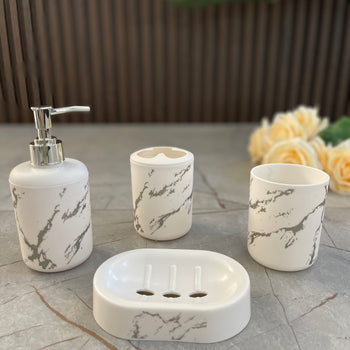 Set qeramike me aksesore tualeti x4