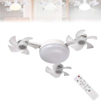 Ventilator me dritë në formë droni