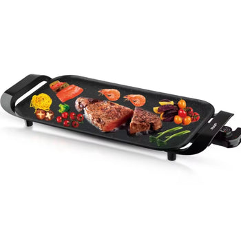 Grill elektrik RAF 1800W, pjatë e madhe gatuese me sipërfaqe jo ngjitëse