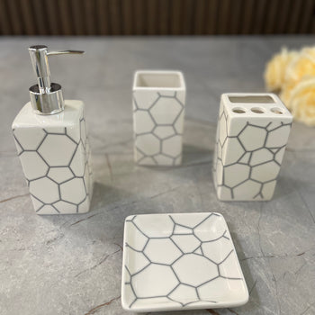 Set qeramike me aksesore tualeti x4