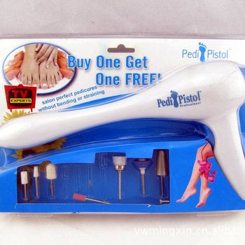 Pistoletë pedikyri me koka të ndryshme