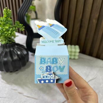 Kuti dhuratë “Baby Boy” me dizajn shisheje qumështi