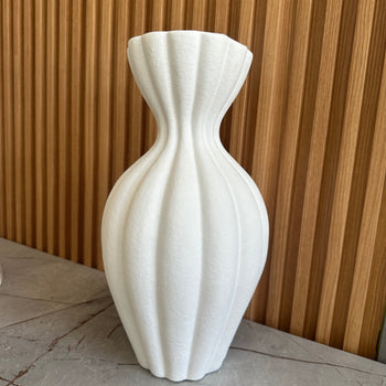 Vazo dekorative me formë të valëzuar, H40cm