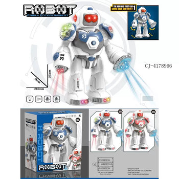 Robot elektronik me drita & muzikë model lëvizës 25 cm