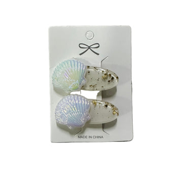 Kapëse flokësh me dizajn detar, guaska dhe bisht sirene