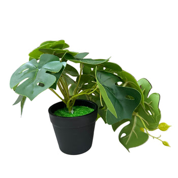 Bimë artificiale Monstera dekorative në vazo