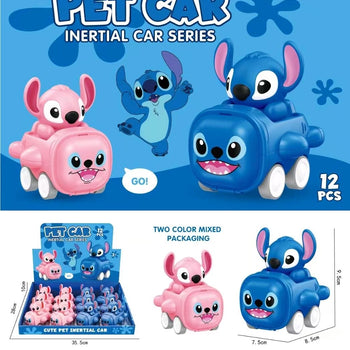 Lodër me bateri me Stitch pet car inertial car