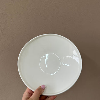 Pjatë qeramike e thellë për servirje dhe dekor