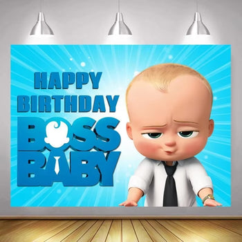 Baner për ditëlindje me Boss Baby